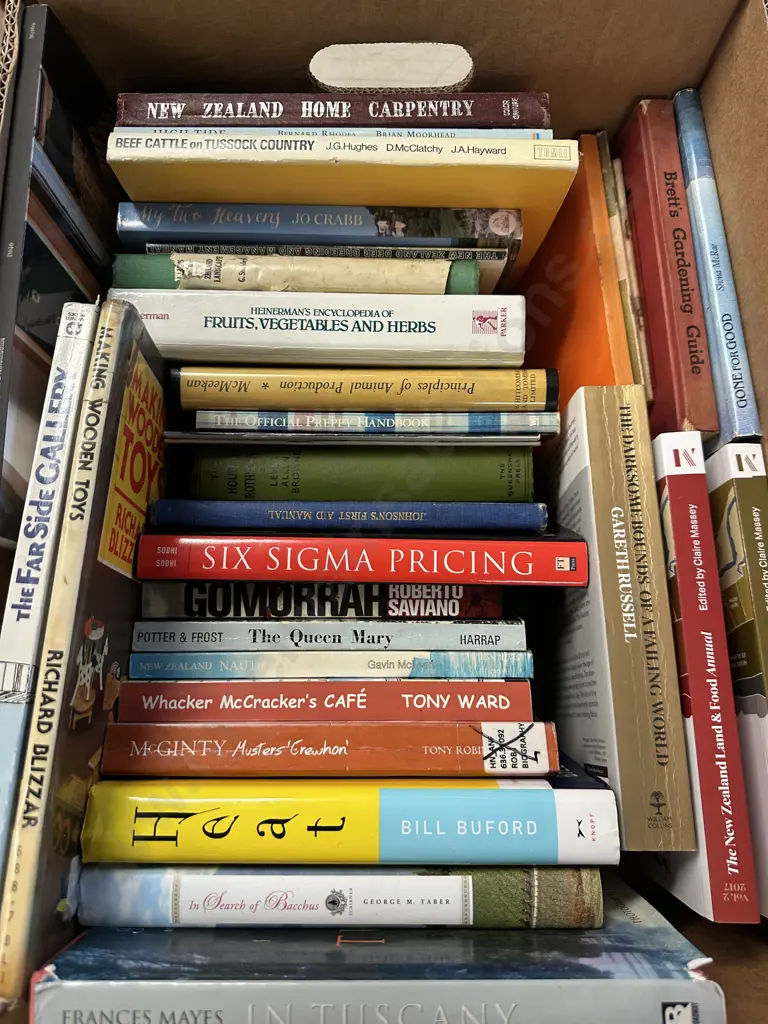 Box Of Assorted Books Image 1++