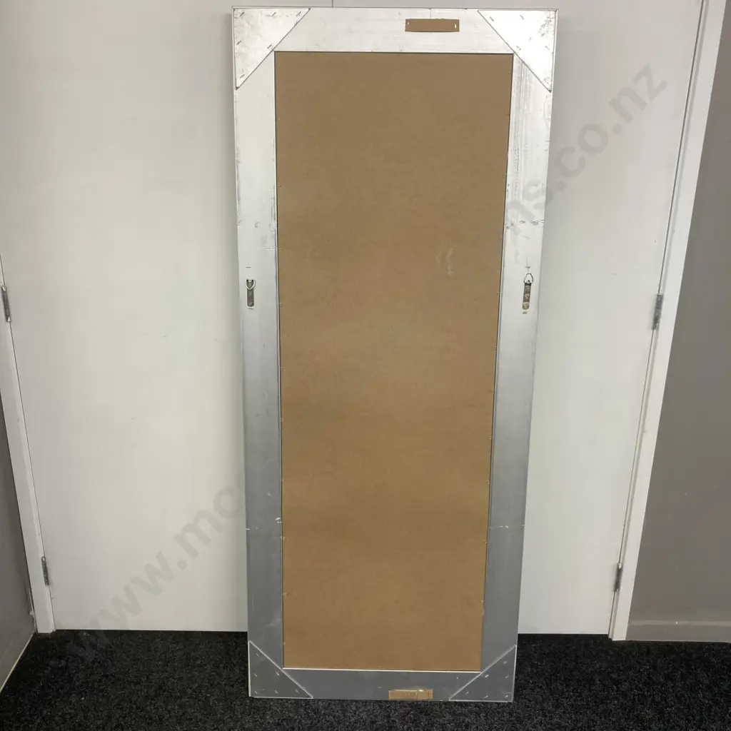 Ornate Silver Framed Wall Mirror. 170 x 70cm Image 1++