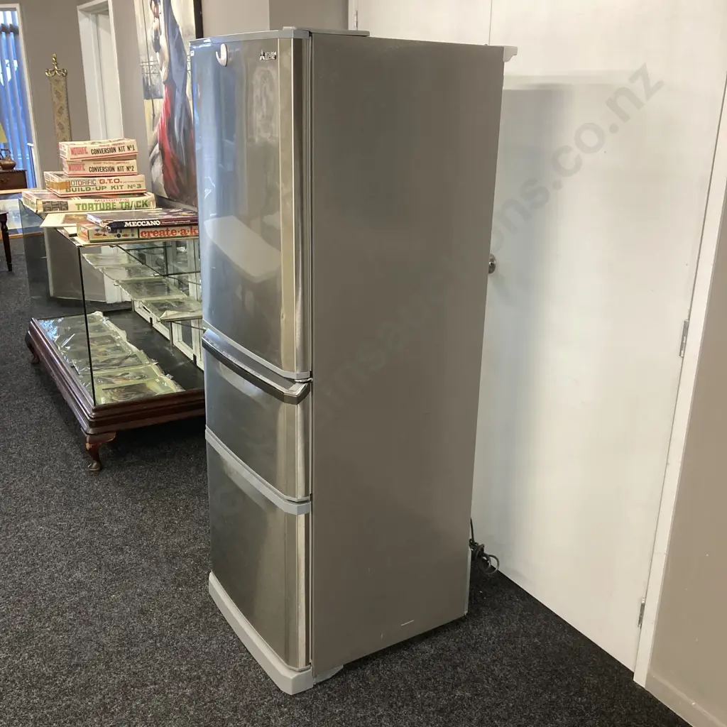 Mitsubishi Refrigerator Freezer - 375 Litre, MR-C375G-ST-A, Humidity Drawer & Freezer Drawer Image 1++