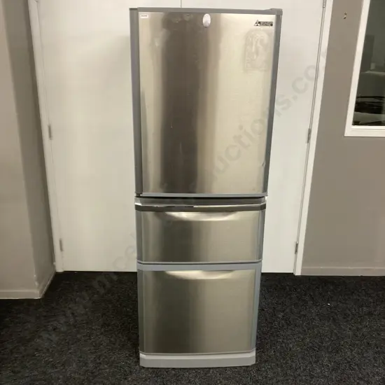 Mitsubishi Refrigerator Freezer - 375 Litre, MR-C375G-ST-A, Humidity Drawer & Freezer Drawer