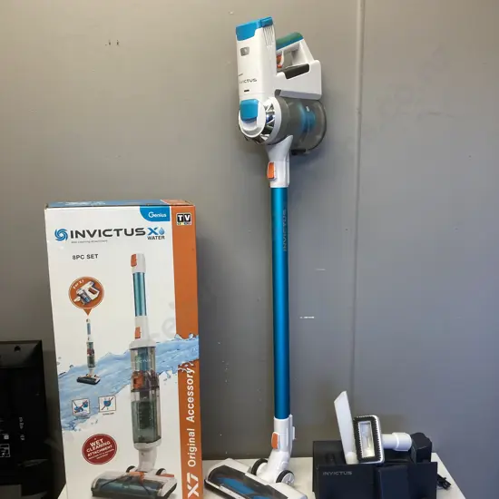 Invictus X7 Cordless Stick Vacuum With Boxed Invictus "X-Water" Attachment