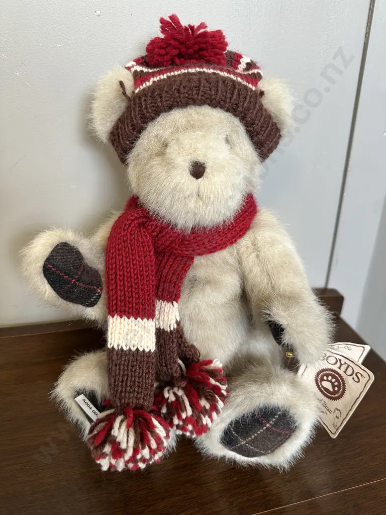 'Mallow Cocoa Beary' Boyds Bear Head Bean Collection With Tag Image 1++