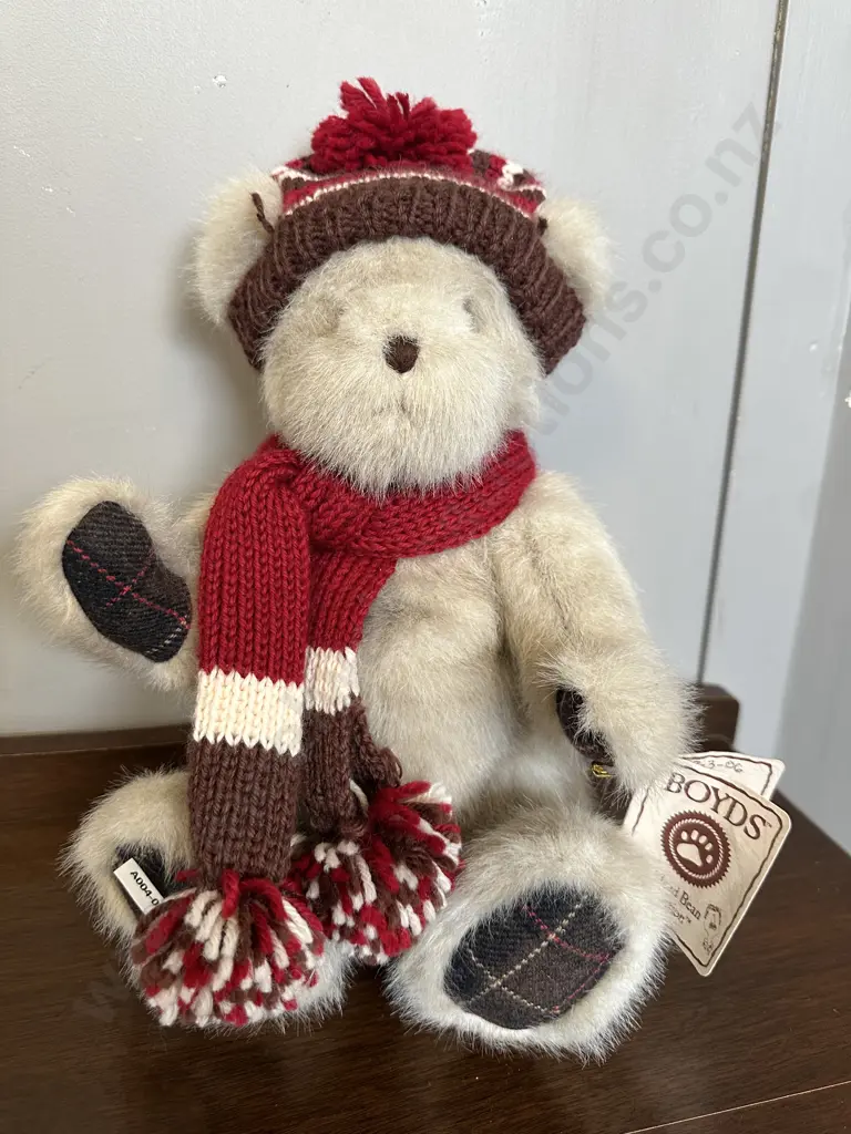 'Mallow Cocoa Beary' Boyds Bear Head Bean Collection With Tag Image 1++