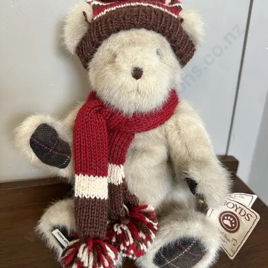 'Mallow Cocoa Beary' Boyds Bear Head Bean Collection With Tag
