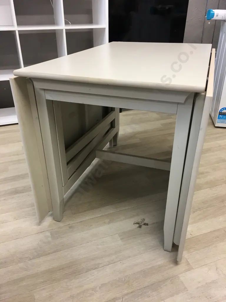 Ikea Cream Drop Sided Dining Table Image 1++