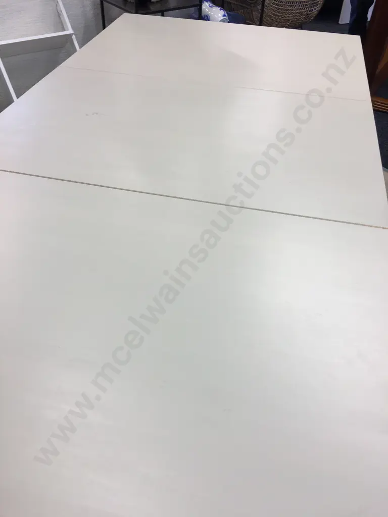 Ikea Cream Drop Sided Dining Table Image 1++