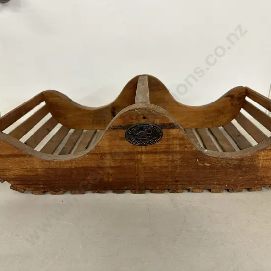 Home Sweet Home Handled Tray Slat Detail L52cm.