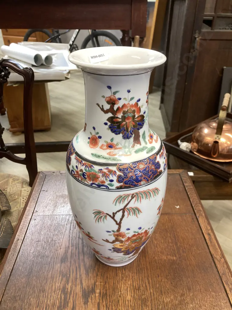 Vintage Asian Porcelain Neck Vase With Gilding. H37cm Image 1++
