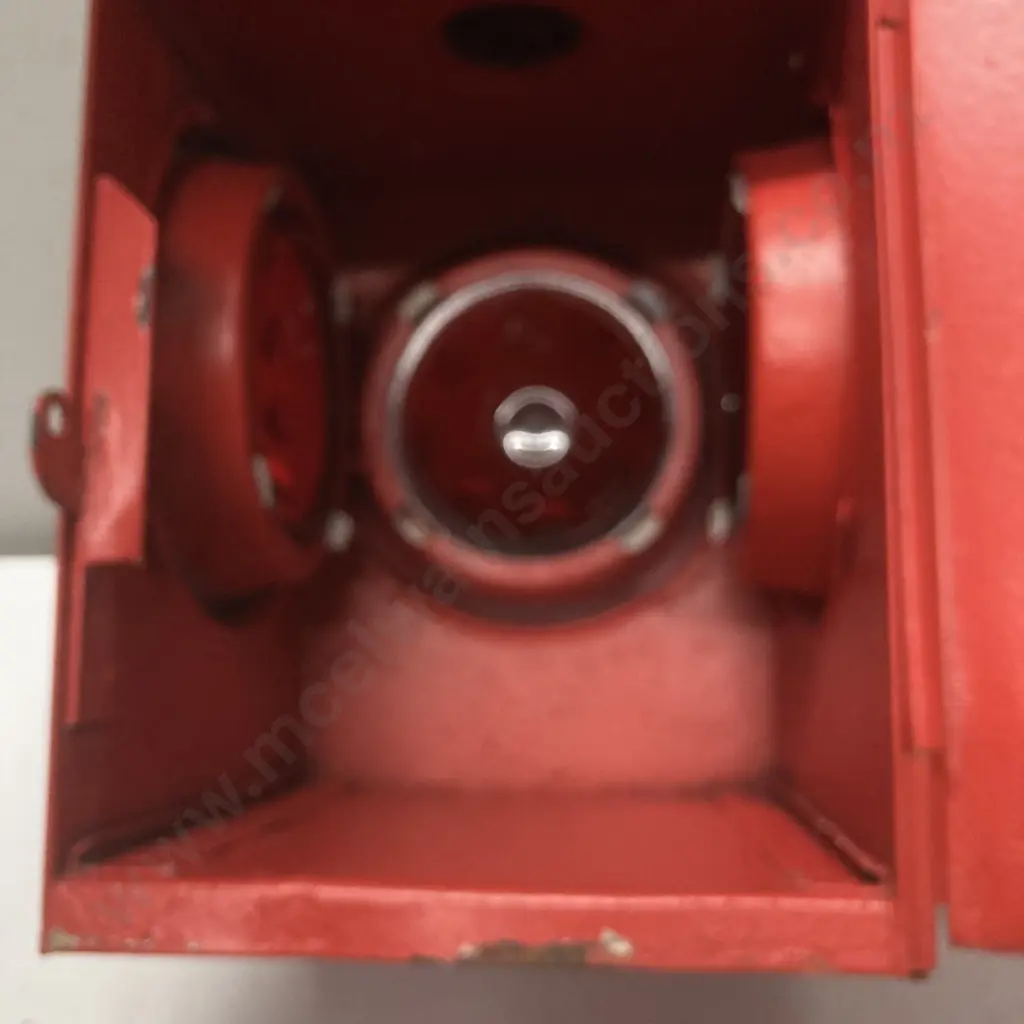 Vintage KENYONS 72 Serilite Lens Lamp - Railway Roadworks Red Lens Warning Lamp. H40cm Image 1++