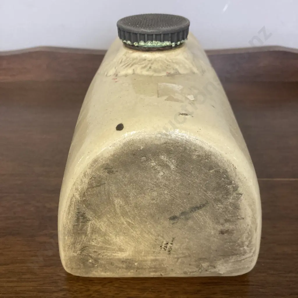 Vintage Stoneware Pottery Hot Water Bottle By Lovatts Langley England Image 1++