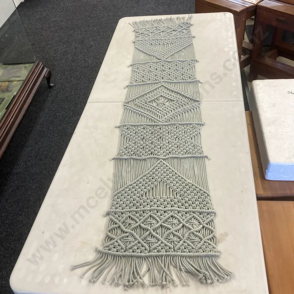 Macrame Table Runner. 170 x 37cm Image 1++