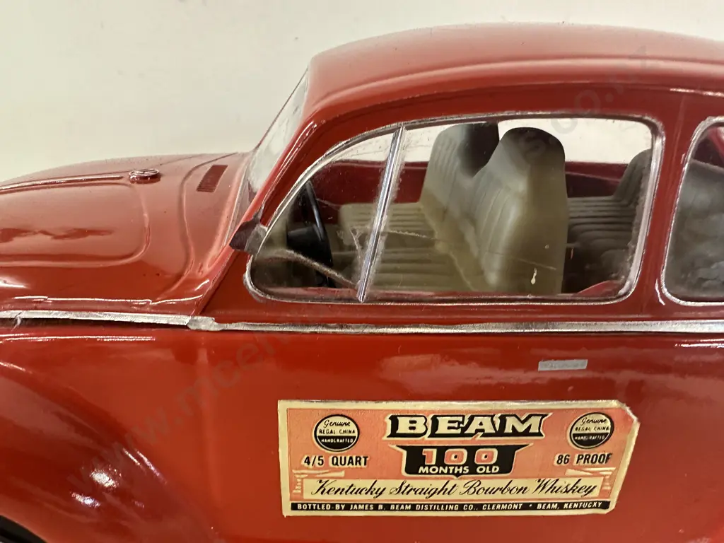 Vintage 1973 VW Volkswagen Beetle Bug Jim Beam Whiskey  Decanter Image 1++