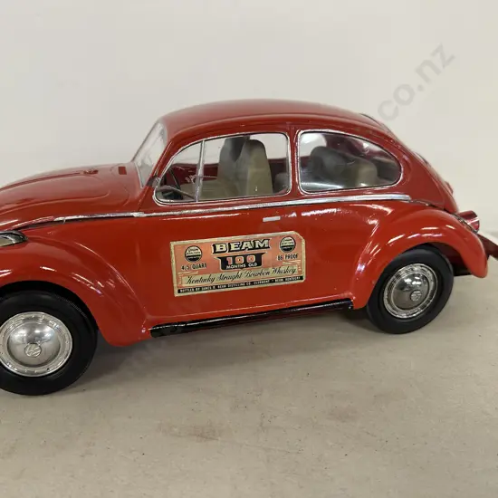 Vintage 1973 VW Volkswagen Beetle Bug Jim Beam Whiskey  Decanter
