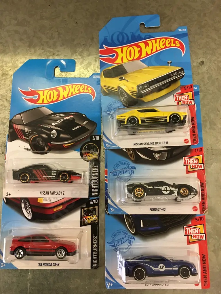 Hot Wheels Now & Then & Nightburnez x 5 Image 1++