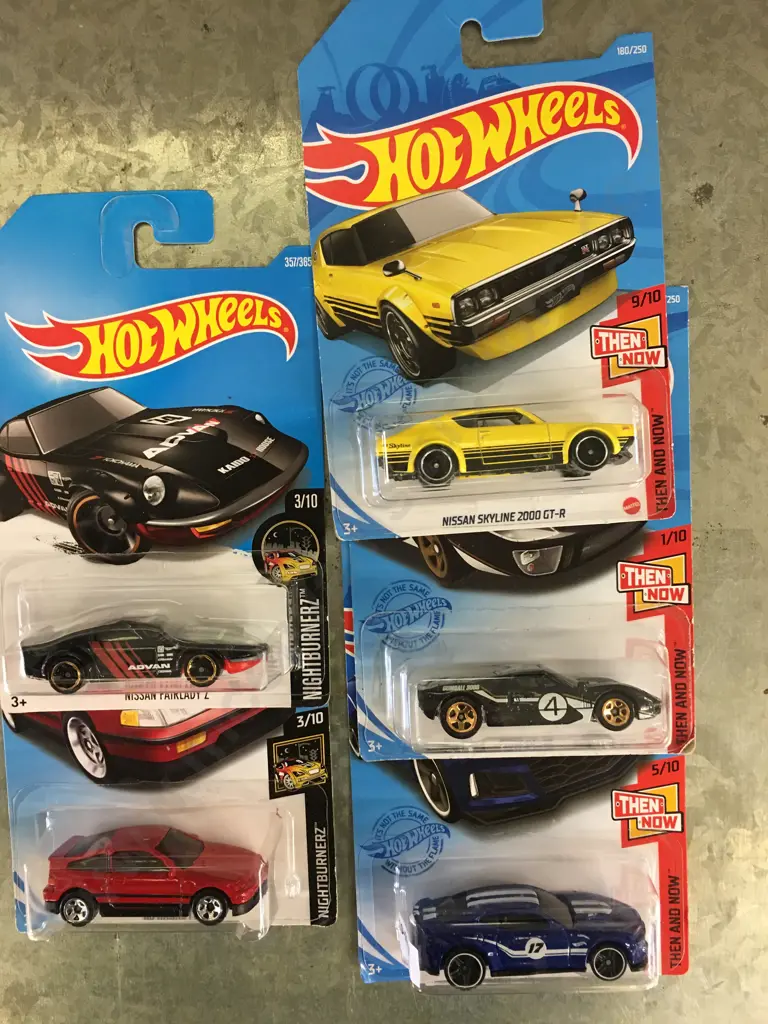 Hot Wheels Now & Then & Nightburnez x 5 Image 1++
