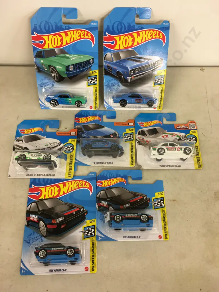 Hot Wheels x 7 - WW Speed Graphics Models Image 1++