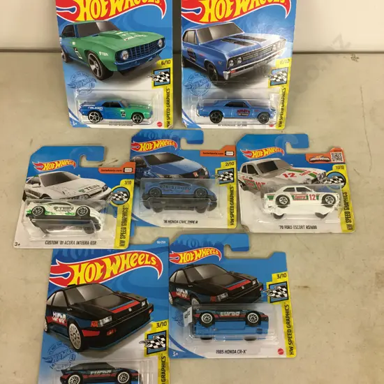 Hot Wheels x 7 - WW Speed Graphics Models