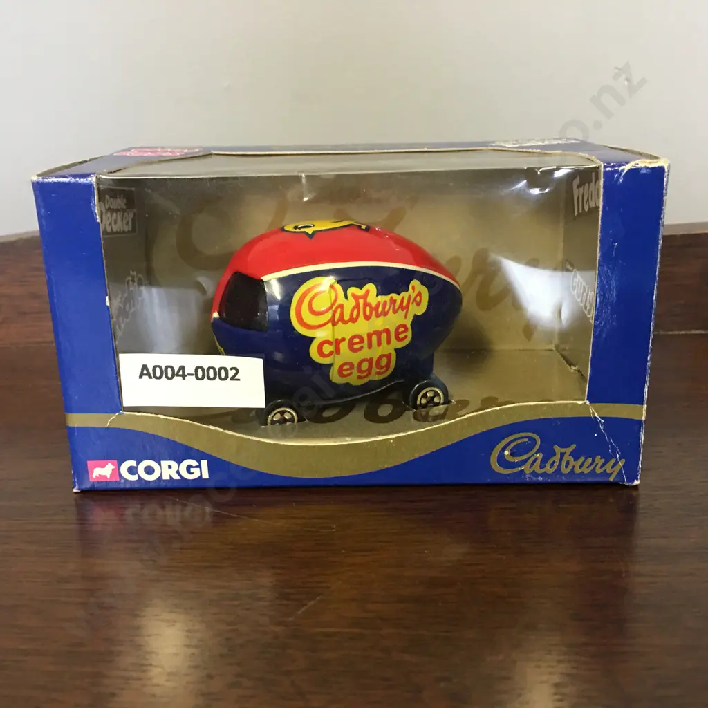 A Boxed Corgi Cadbury's Creme Egg Car Model 57501, 1998 Image 1++