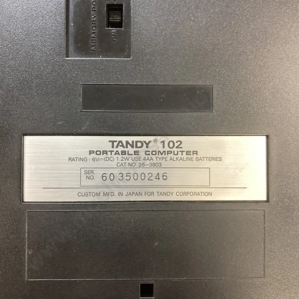 Rare Vintage Tandy TRS-80 Model 102 Portable Computer With Case & Instructions c1980s Image 1++