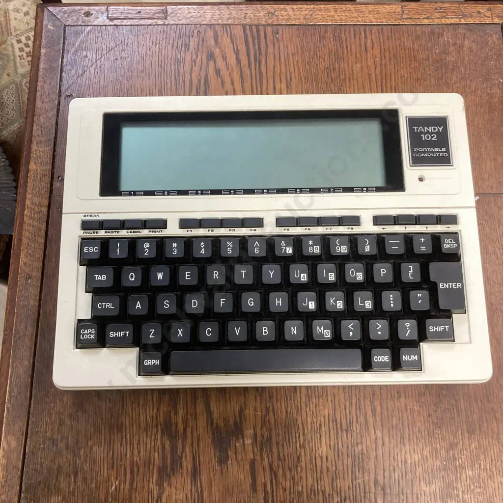 Rare Vintage Tandy TRS-80 Model 102 Portable Computer With Case & Instructions c1980s Image 1++