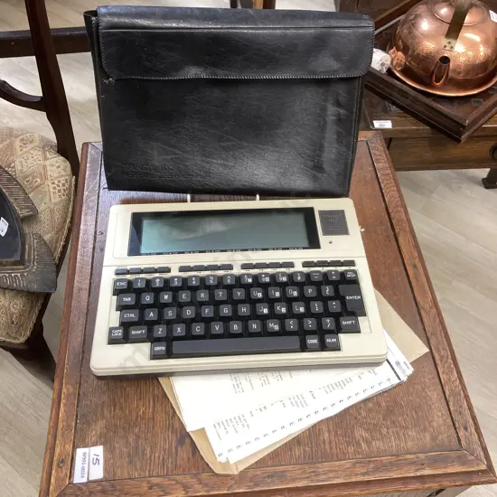 Rare Vintage Tandy TRS-80 Model 102 Portable Computer With Case & Instructions c1980s