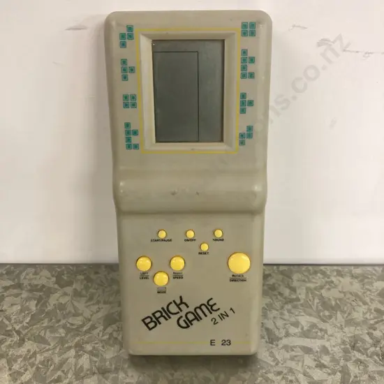 Vintage Brick Game Handheld 2 in 1 Game Console E-23