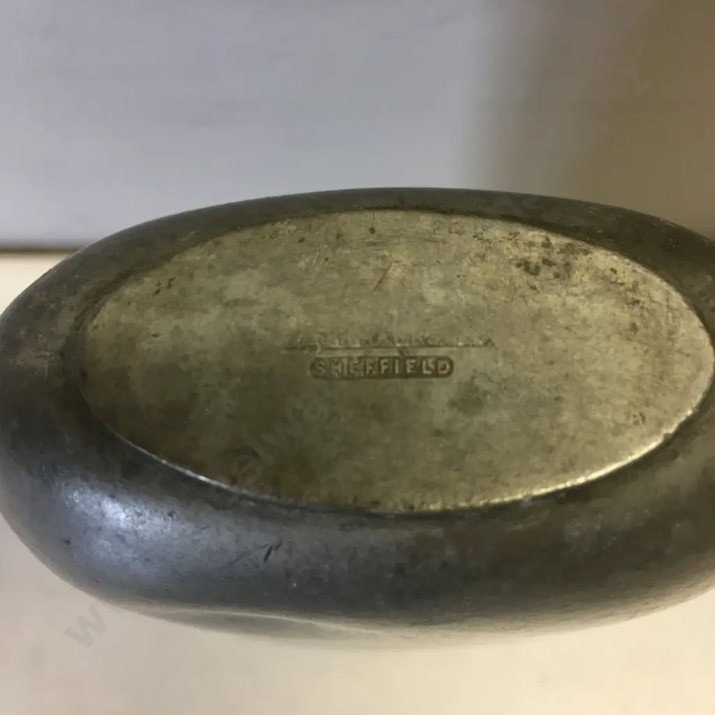 Vintage Sheffield Hip Flask Image 1++