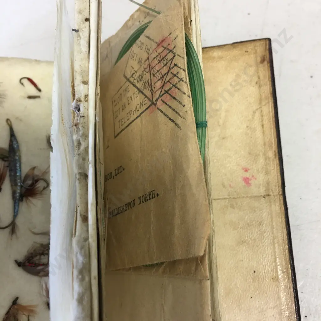 Antique Salmon/Trout Fly Wallet  Image 1++