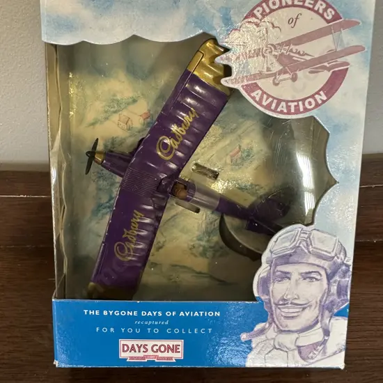 Rare Lledo Collectables 'Days Gone' Aviation Series LP06112 "Tiger Moth - The Cadbury Chocolate Plane" Sold with -06