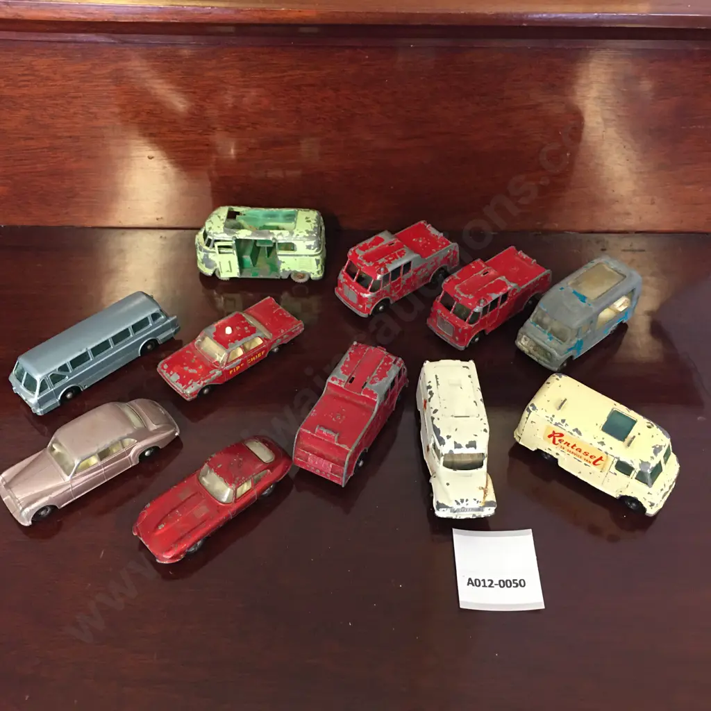 Lot of 11 Vintage Lesney England Diecast Models Image 1++