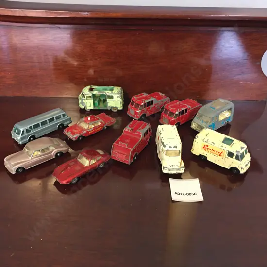 Lot of 11 Vintage Lesney England Diecast Models