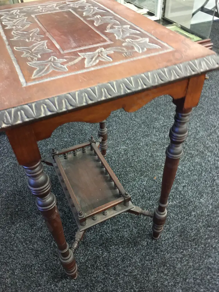Edwardian Mahogany Side Table Image 1++