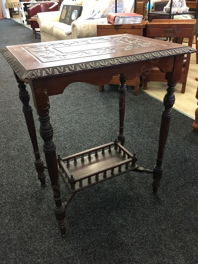 Edwardian Mahogany Side Table Image 1++