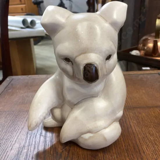 Koala Figurine Signed Glen Wood. H18cm