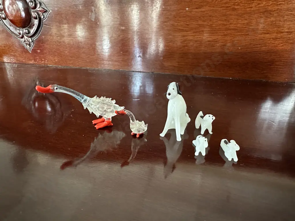 Hand Blown Glass Animals From WWII Japan Image 1++