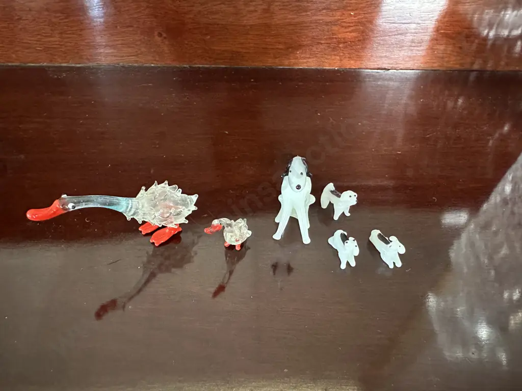 Hand Blown Glass Animals From WWII Japan Image 1++
