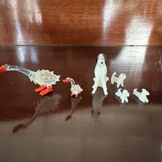 Hand Blown Glass Animals From WWII Japan