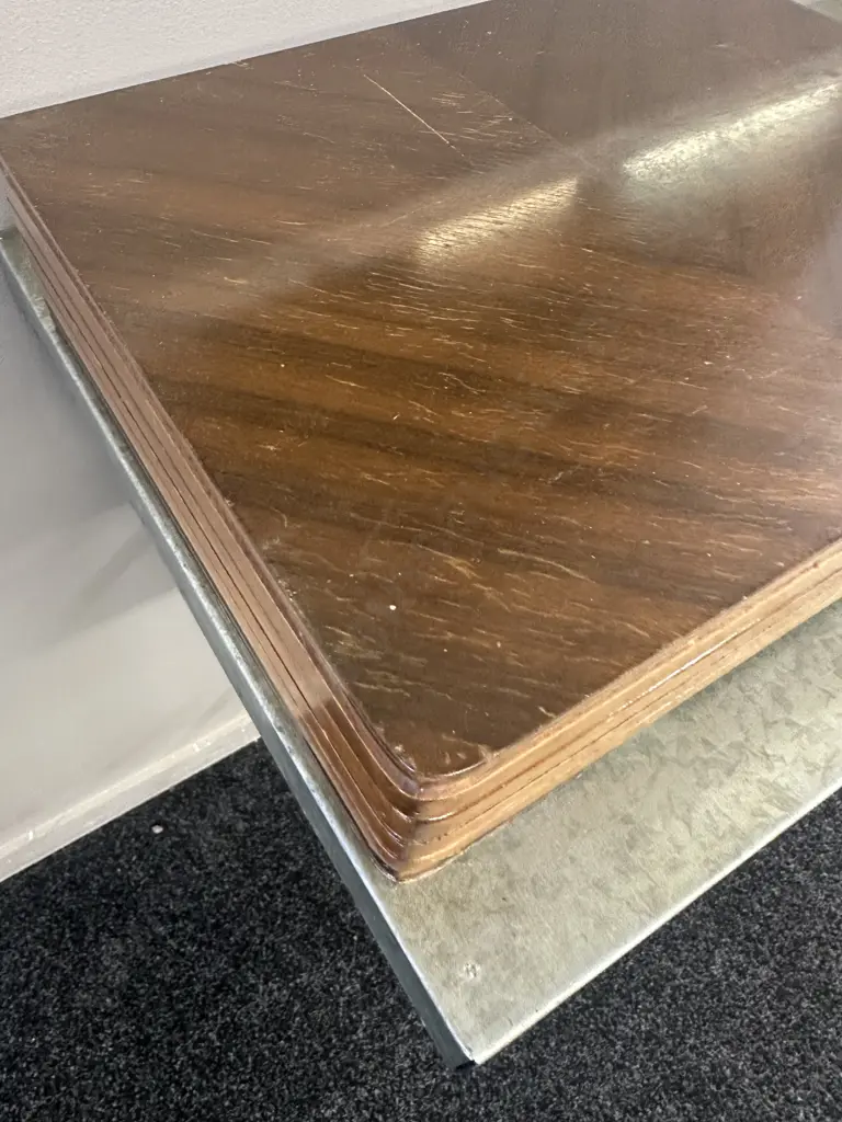 Oak & Marquetry Canteen Of Cutlery With Key  Image 1++