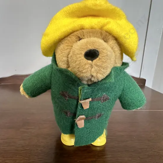 Paddington Bear With Yellow Boots & Green Coat With Tag