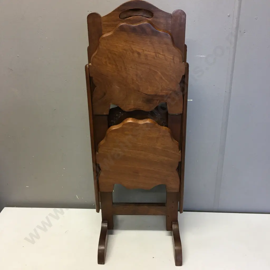Antique Four Tier Folding Plate/Cake Stand H69cm. Image 1++