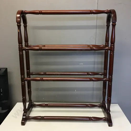Vintage Mahogany Towel/Blanket Rack Holder H86,W70,D33cm.