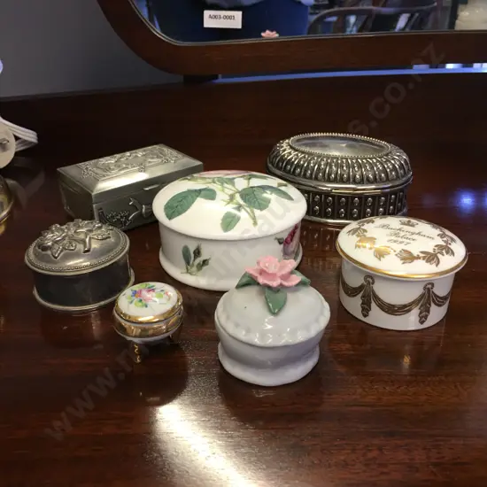 Selection of Lidded Trinket Dishes
