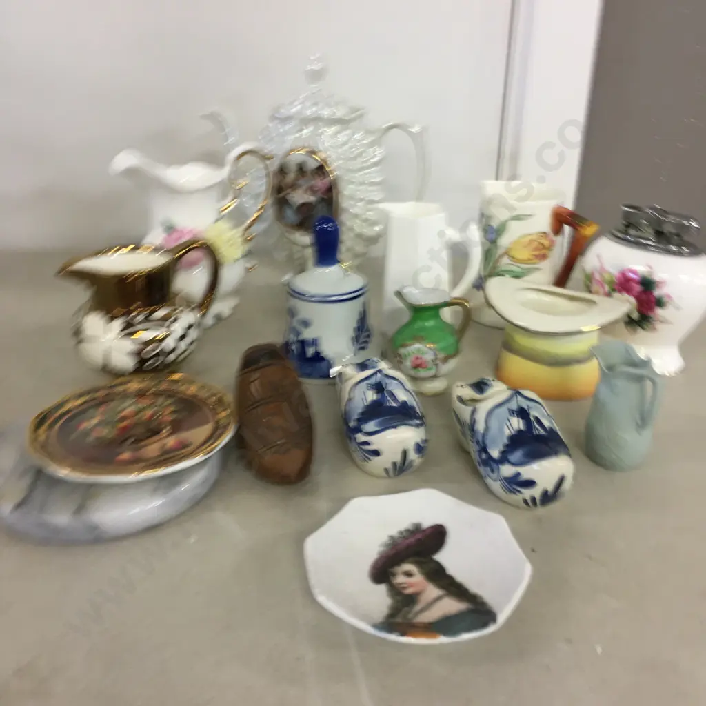 Assorted China Items In Dutch Clogs Image 1++