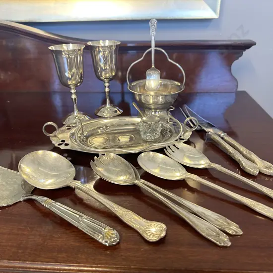 Selection Of Silverware Cutlery Etc