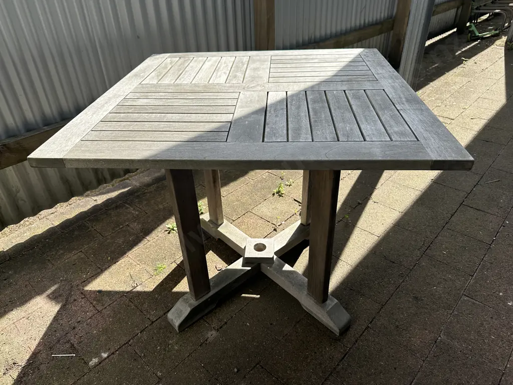 Wooden Square Outdoor Table H75,90x90cm.  Image 1++