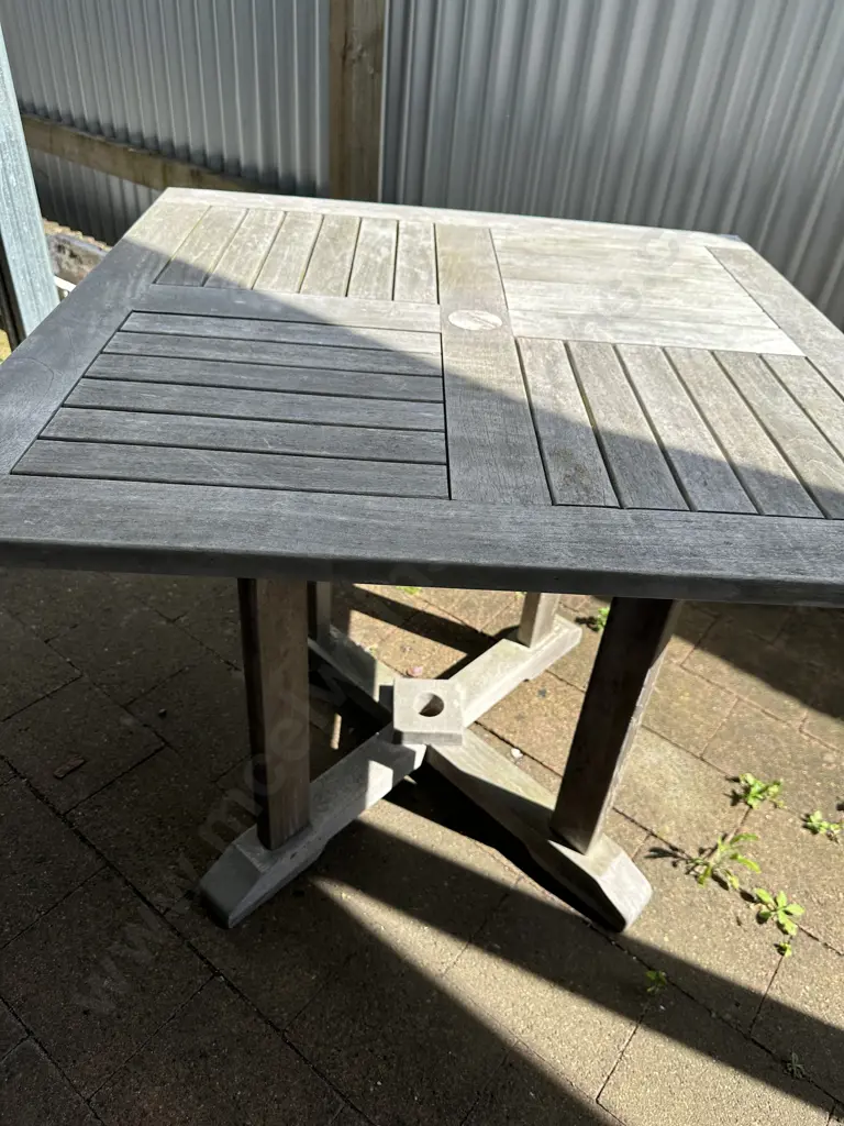 Wooden Square Outdoor Table H75,90x90cm.  Image 1++