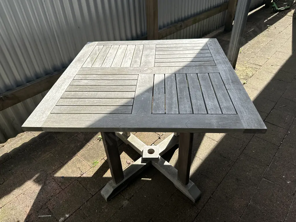 Wooden Square Outdoor Table H75,90x90cm.  Image 1++