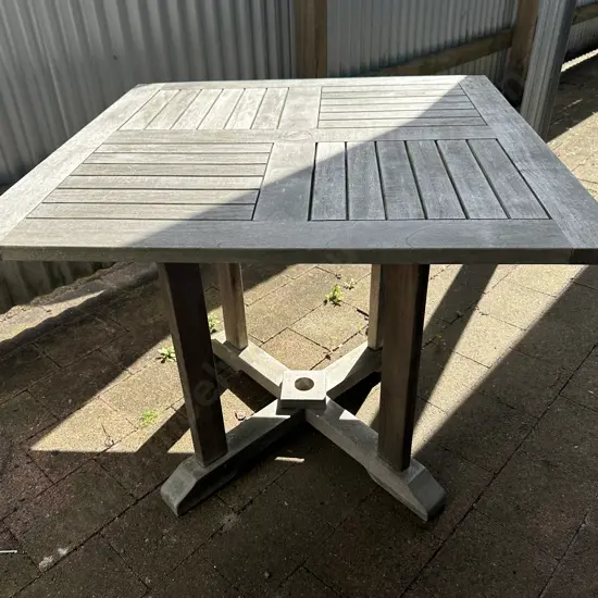Wooden Square Outdoor Table H75,90x90cm. 