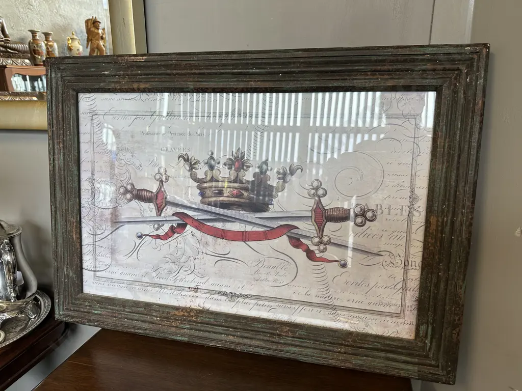 Framed Artwork Professeur au Prvtance' de Paris H55,W79cm. Image 1++