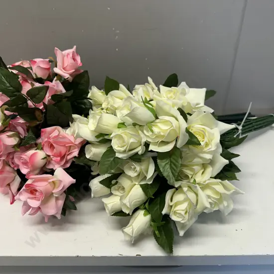 Bundle Of Pink & Cream Roses 